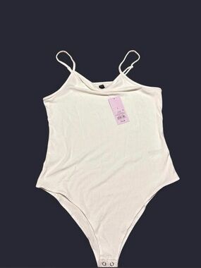 Classic White Ribbed One-Piece Bodysuit